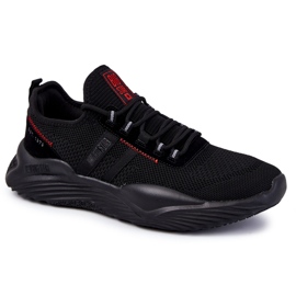 Scarpe sportive da uomo Memory Foam Big Star KK174255 Nero