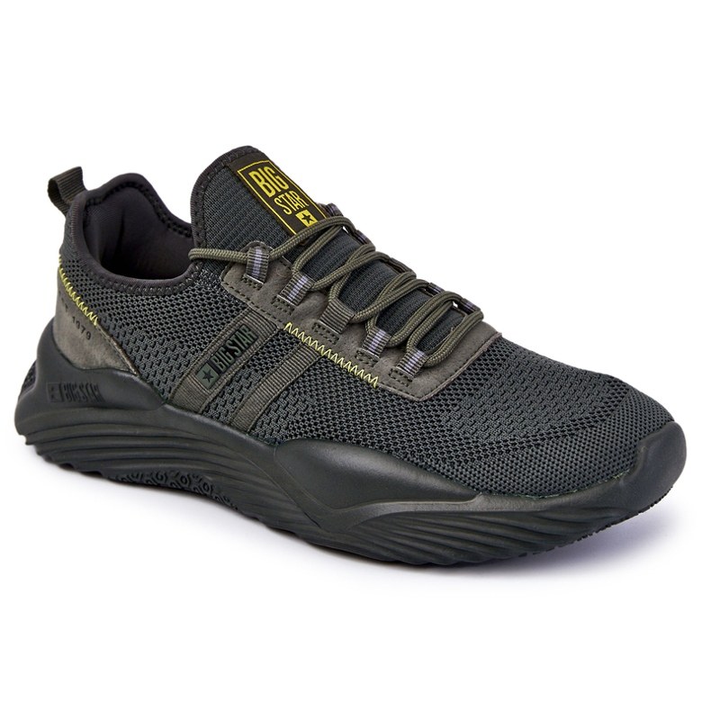 Scarpe sportive da uomo Memory Foam Big Star KK174256 Khaki verde