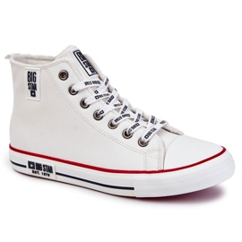 Sneakers da uomo con isolamento alto Big Star KK274345 Bianche bianco
