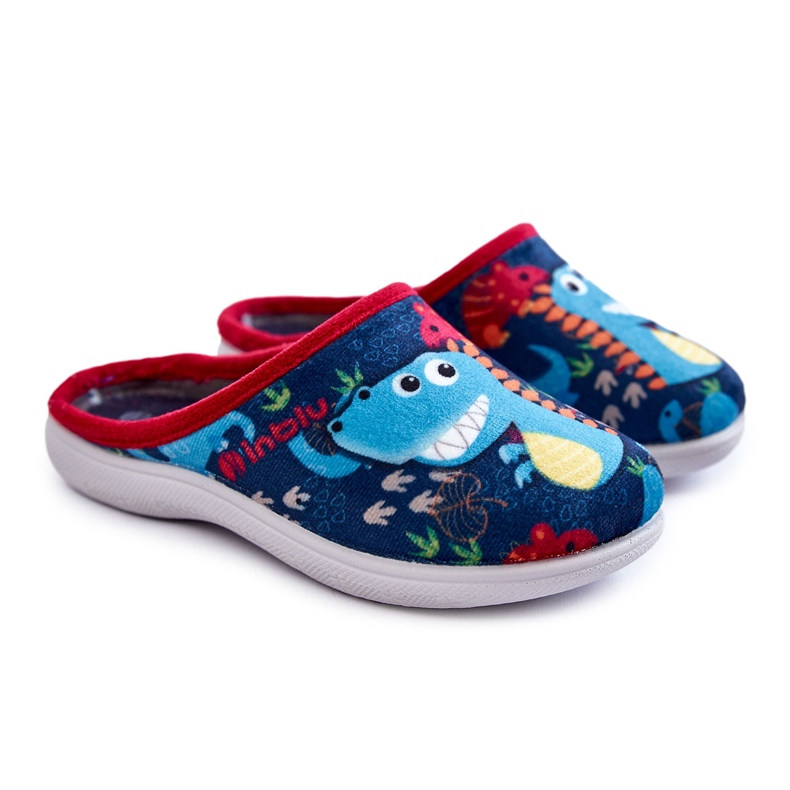 Ciabatte da bambino Inblu B9000049 Blu Navy rosso