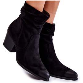 Vinceza Stivali da donna in pelle scamosciata neri Wenche nero