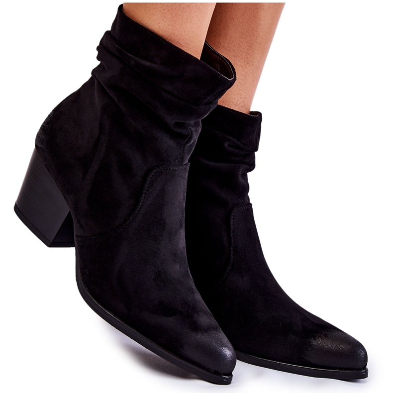Vinceza Stivali da donna in pelle scamosciata neri Wenche nero