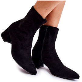 WD1 Stivali Alti da Donna in Pelle Scamosciata Neri Gloriss 8098-1 nero