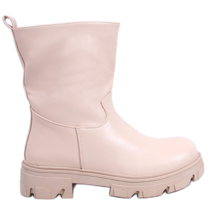 Stivaletti Stevens Beige con tomaia dritta