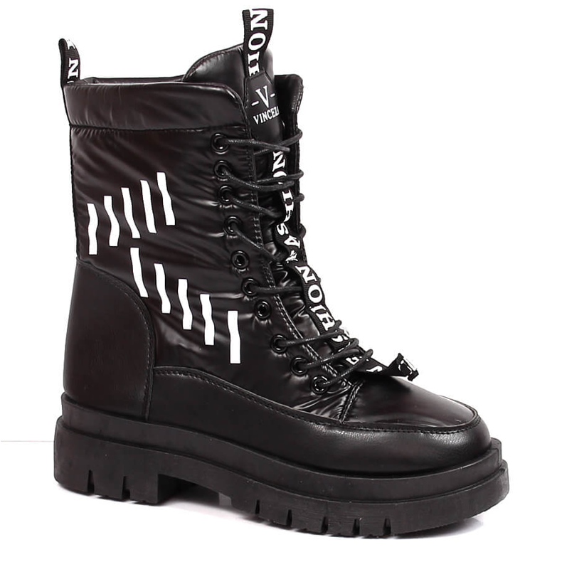 Doposci da donna stringati con plateau Vinceza nero