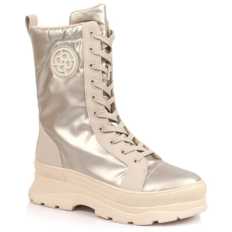 Doposci da donna beige metallizzato Bugatti KK253134