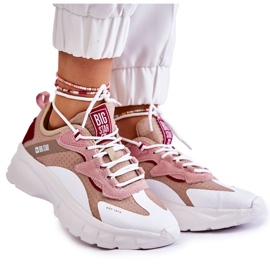 Scarpe sportive da donna Big Star KK274055 Beige bianco