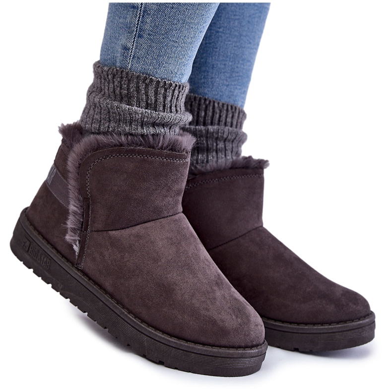 Stivali da neve grigi da donna Big Star KK274623 grigio