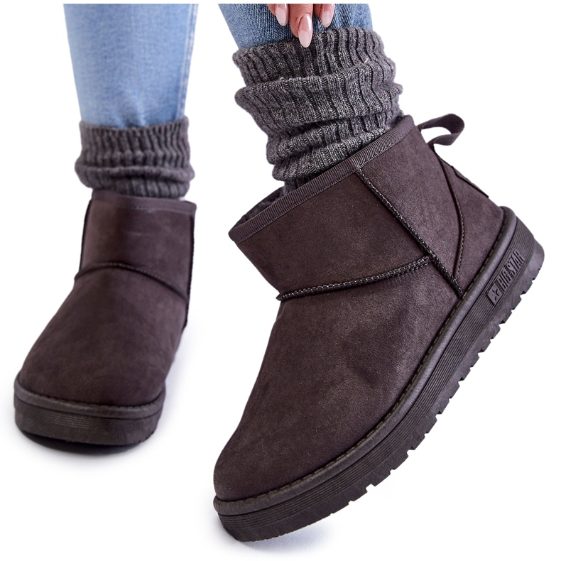 Stivali da neve caldi da donna Big Star KK274291 grigio