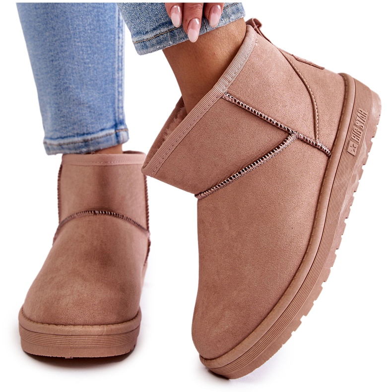 Doposci isolati da donna Big Star KK274293 Rosa chiaro