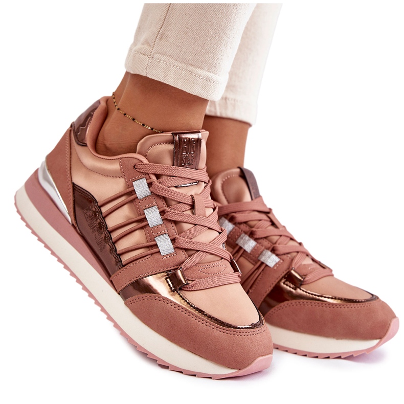 Scarpe sportive alla moda da donna Big Star KK274111 rosa