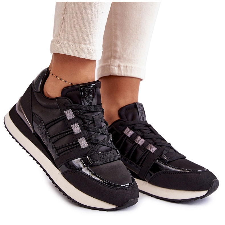 Scarpe sportive da donna alla moda Big Star KK274110 nero