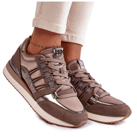 Scarpe sportive da donna alla moda Big Star KK274112 grigio scuro