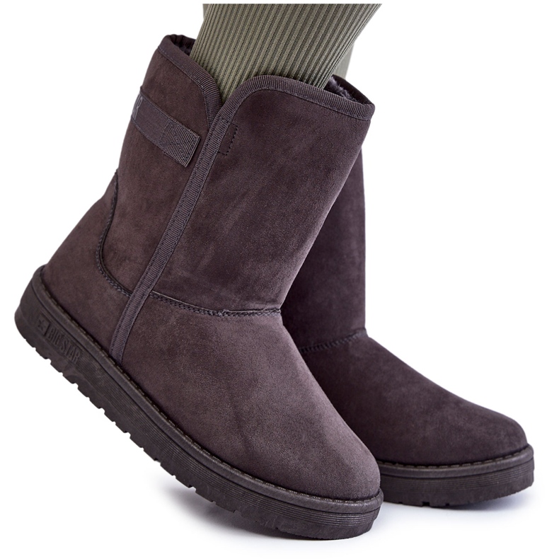 Stivali da neve alti da donna Big Star KK274619 grigio
