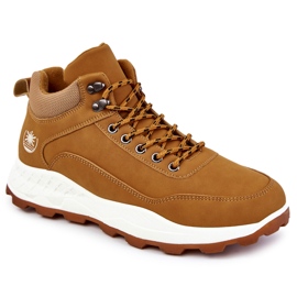 BM Calde scarpe da trekking da uomo Trappers Camel Otto marrone