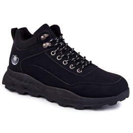BM Scarpe da trekking calde da uomo Otto Black Trappers nero