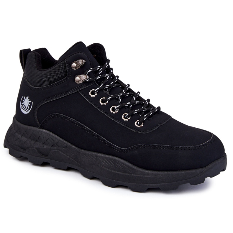 BM Scarpe da trekking calde da uomo Otto Black Trappers nero
