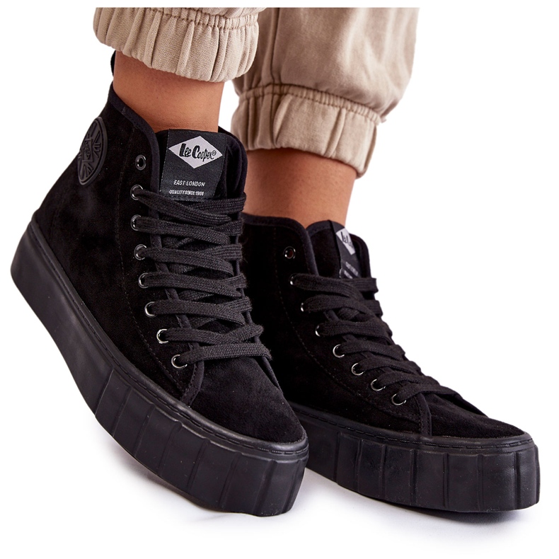 Sneakers alte nere Lee Cooper LCJ-22-31-1432L nero