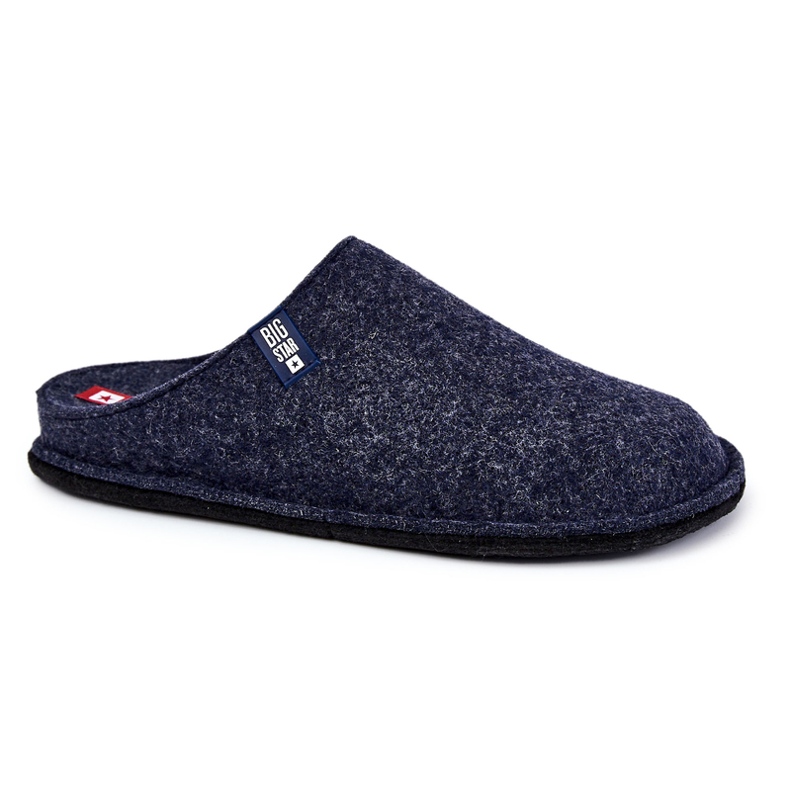 Pantofole da uomo classiche Big Star KK176004 blu navy
