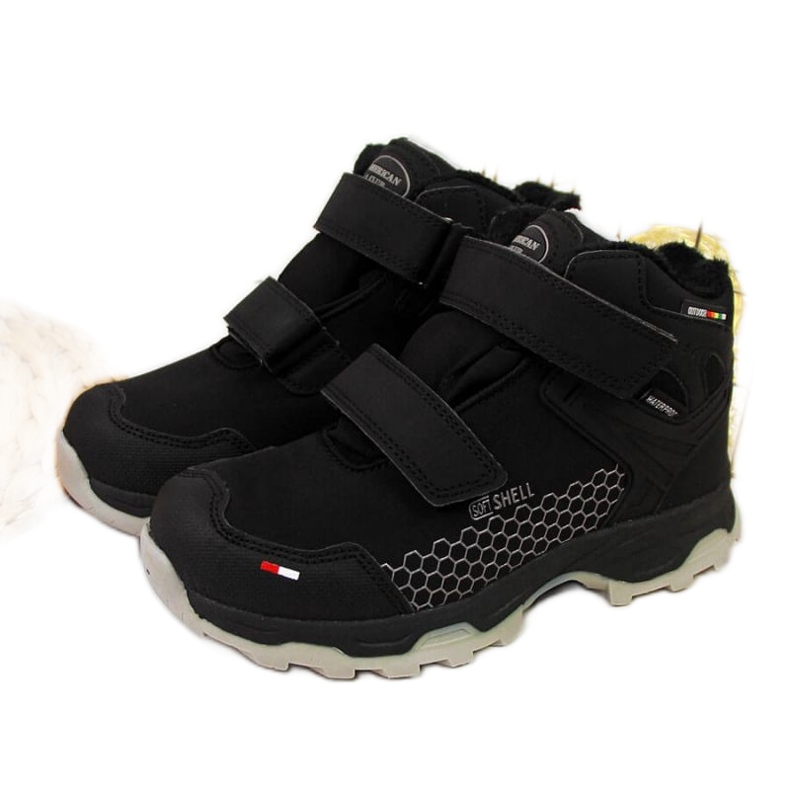 Doposci impermeabili Velcro American Club Jr AM851A nero