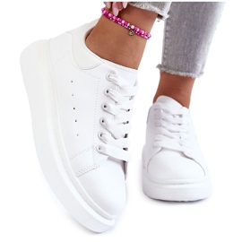 FB3 Scarpe Sportive Da Donna Sulla Piattaforma Eliso Bianche bianca