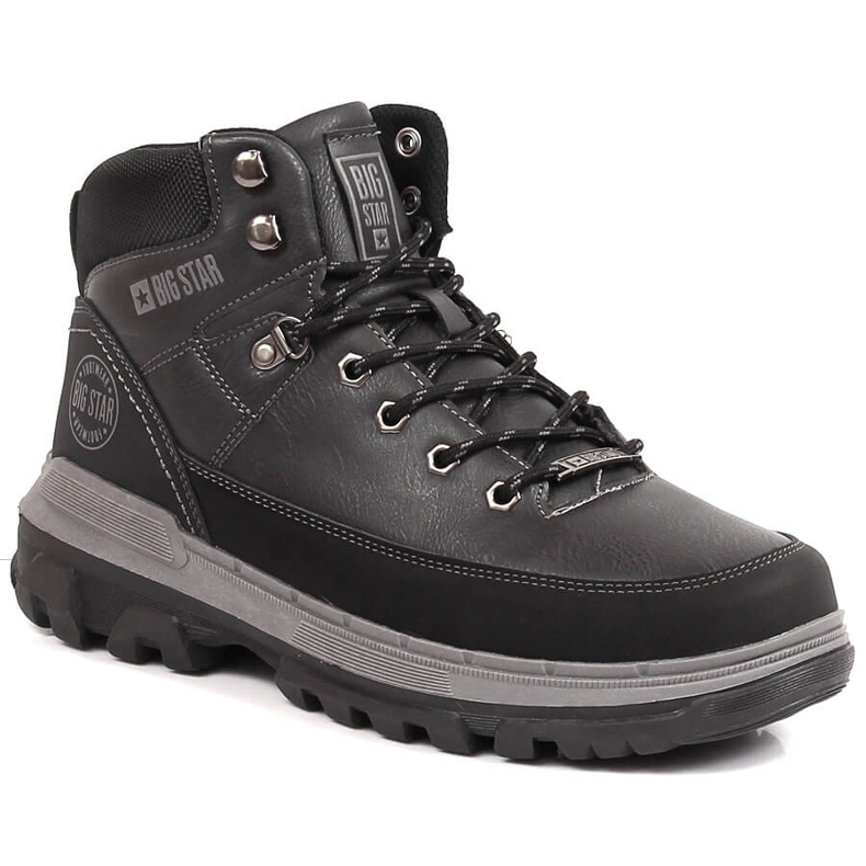 Stivali neri da uomo Big Star KK174120 nero