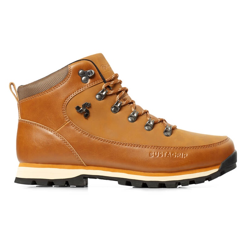 Scarpe da trekking da uomo in pelle marrone Outback Bustagrip