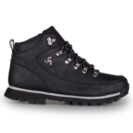 Scarpe da trekking da uomo Outback Bustagrip in pelle nera nero