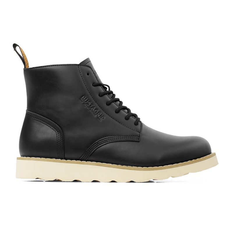 Big Star Scarpa in pelle da uomo alta Buster Bustagrip nera nero