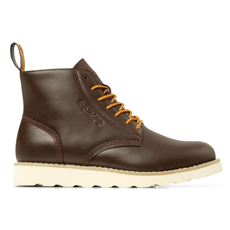 Scarpa in pelle da uomo alta Buster Bustagrip marrone