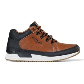 Sneakers da uomo in pelle, Cruiser Bustagrip testa di moro marrone