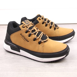 Scarpe da uomo in pelle, sneakers gialle Cruiser Bustagrip giallo