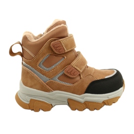 News Stivali Trappers Con Velcro Camel Novità 22DZ23-5251 beige giallo