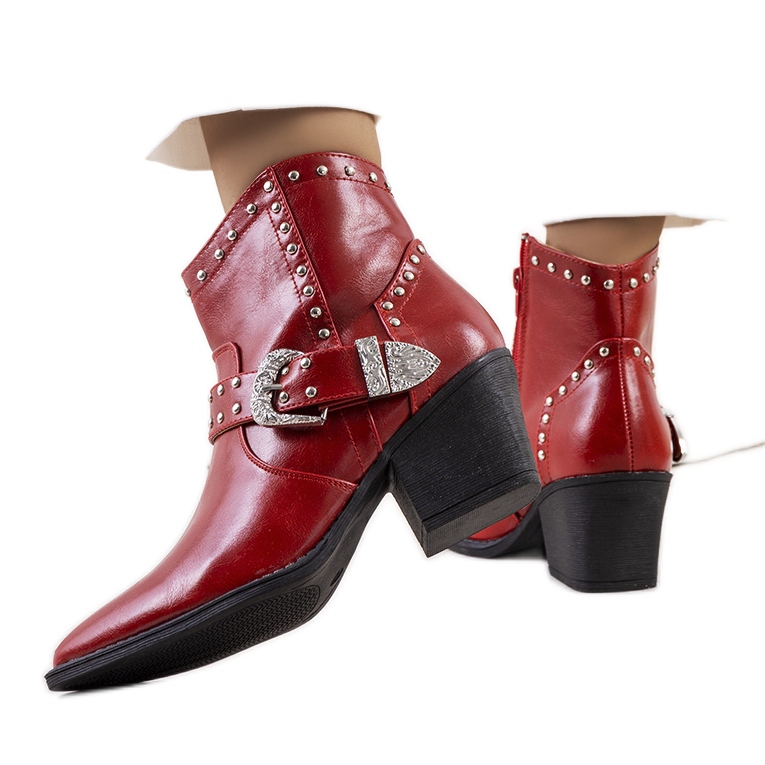 PA1 Stivali da cowboy Zoila rossi rosso