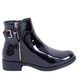 PA1 Stivali laccati Frankie Black nero