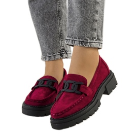 Scarpa Gabriella in ecopelle bordeaux rosso