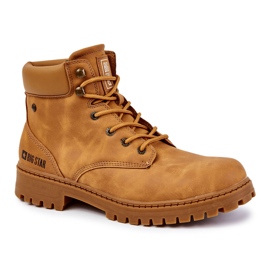 Trappers da uomo Memory Foam Big Star KK174207 Camel multicolore giallo