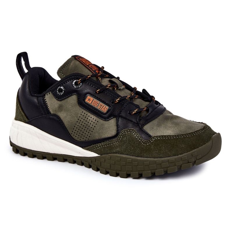 Scarpe sportive classiche da uomo Memory Foam Big Star KK174272 verde nero