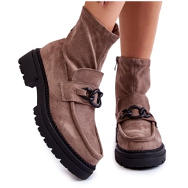 Stivaletti in camoscio da donna La.Fi 250042B-SU Beige