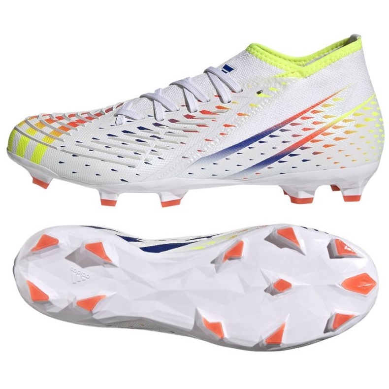 Scarpe da calcio Adidas Predator Edge.2 Fg GW2271 bianca bianca