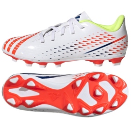 Scarpe da calcio Adidas Predator Edge.4 FxG GW0968 bianca bianca