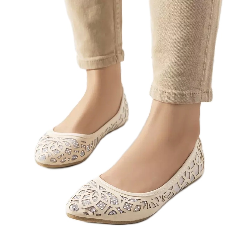 PA1 Ballerine traforate beige Lavarin