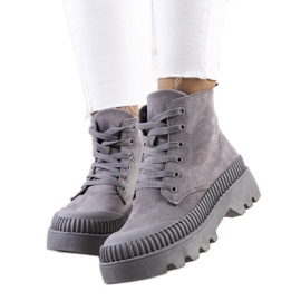 PA1 Sneakers Devost in ecopelle grigia grigio
