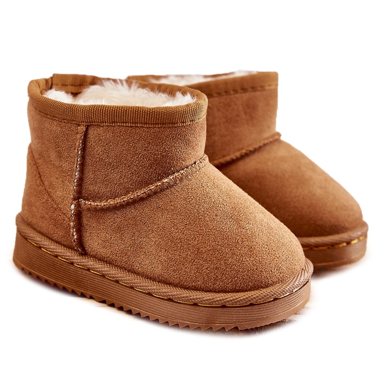 Stivali da neve caldi per bambini Camel Gooby marrone