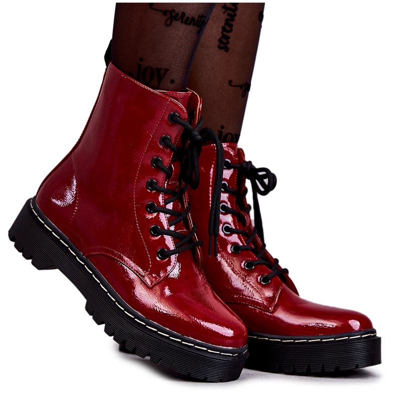 S.Barski Stivali da donna rossi Kognito HY56 rosso