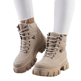 PA1 Scarponcini da trekking Bisa da donna beige