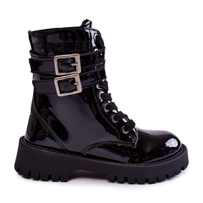 Stivali laccati per bambini Big Star KK374131 Nero