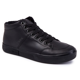 Sneakers Classiche in Pelle da Uomo Big Star KK174348 Nere nero