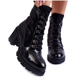Stivali in pelle da donna con tacco alto La.Fi 260063B-LA Nero
