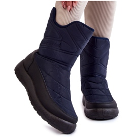 Stivali da neve blu navy alti e caldi di Winessa